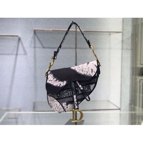 DIOR SADDLE CAMOUFLAGE TASCHE D2456F GRAU