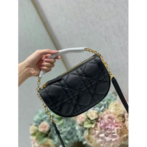 DIOR Umhängetasche Cannage Lammleder C0617 schwarz