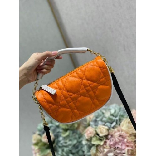 DIOR Umhängetasche Cannage Lammleder C0617 orange