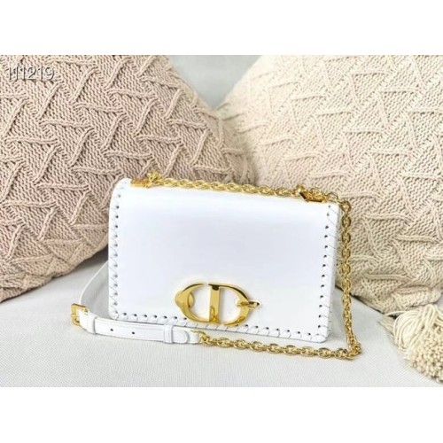 Dior 30 MONTAIGNE TASCHE Kalbsleder M9207 weiß