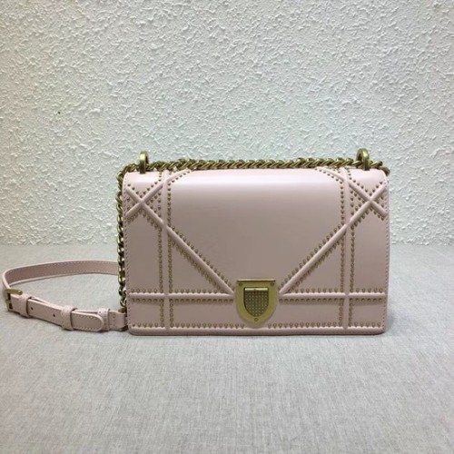 Dior DIORAMA TASCHE MIT NIETEN LAMMLEDER M0422 rosa