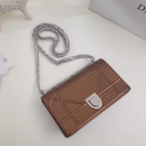 Dior DIORAMA Lederkettentasche S0328 Bronze