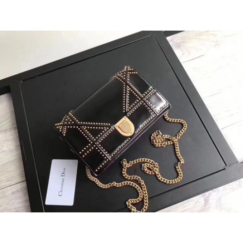 Dior Diorama Tasche Original Lackleder CD3709 Schwarz