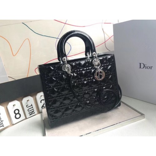 Dior GROSSE LADY DIOR LAMMLEDERTASCHE CBL44560 schwarz