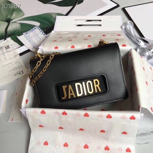 Dior Jadior Flap Bag mit Kette Kalbsleder M9000C schwarz