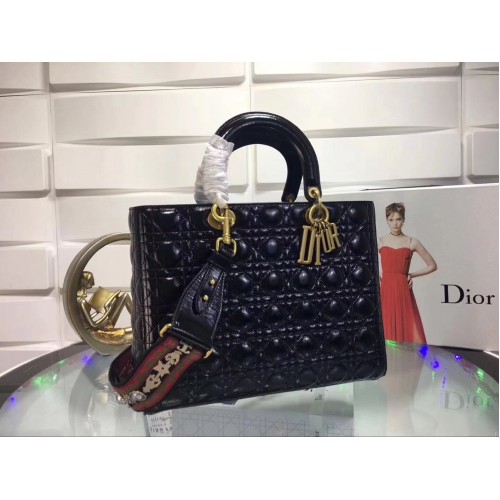 Dior Damentasche Original Leder D6357 Schwarz