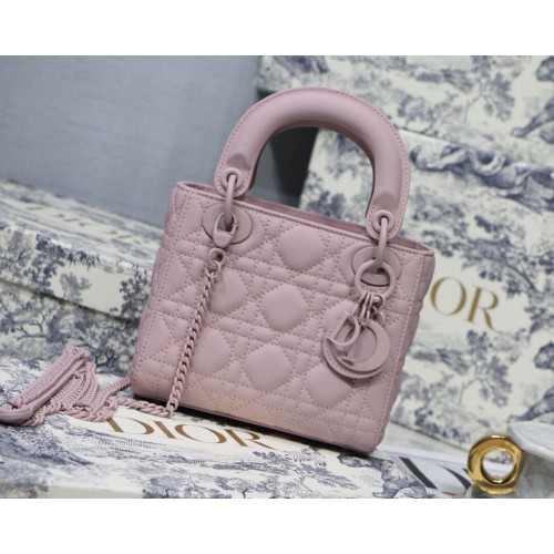 Dior Lady Dior Tasche Original Schafsleder CD5500 rosa