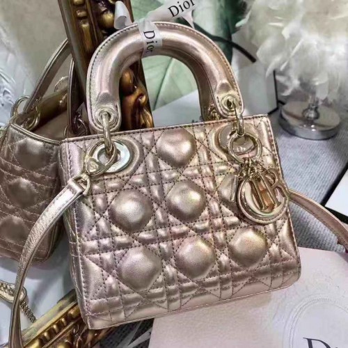 Dior MINI LADY DIOR KALBSLEDERTASCHE M0505 champagner