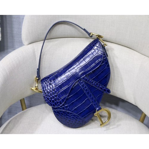 Dior SADDLE TASCHE AUS WEICHEM KALBSLEDER C9045 blau