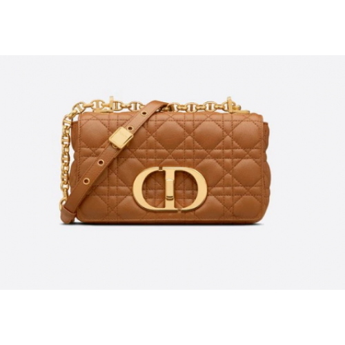 Dior KLEINE DIOR CARO TASCHE Weiches Cannage-Kalbsleder M9241 Cognacfarben Dior KLEINE DIOR CARO TASCHE Weiches Cannage-Kalbsleder M9241 Cognacfarben