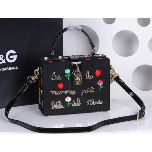 Dolce Gabbana Family Patch DOLCE BOX Tasche DG4190 Schwarz