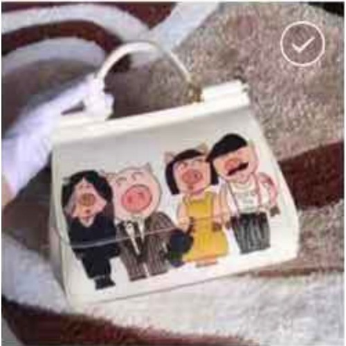 Dolce Gabbana Origianl Tasche DG8633 Schwein Weiß