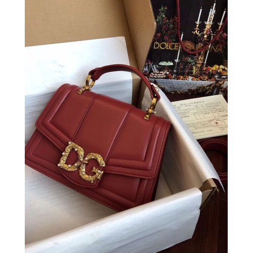 Dolce Gabbana Origianl Ledertasche 4916 Rot