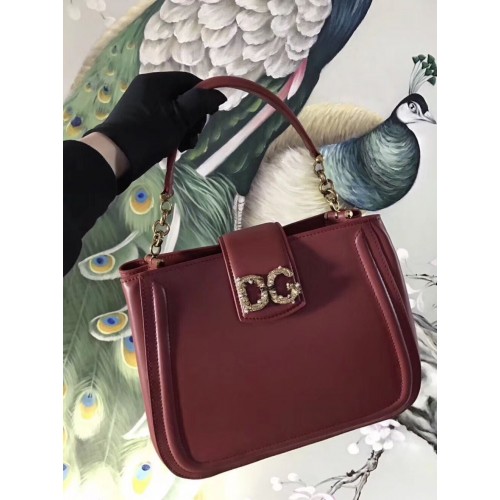 Dolce Gabbana Origianl Ledertasche 4918 Burgund