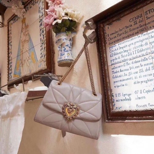 Dolce Gabbana Origianl Ledertasche 4919 grau