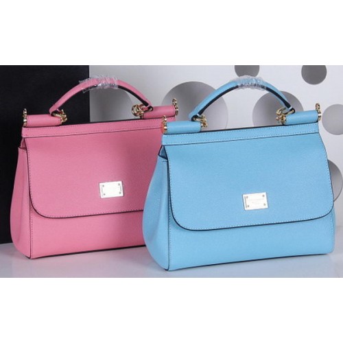 Dolce Gabbana SICILY Einkaufstasche aus Kalbsleder BB4136