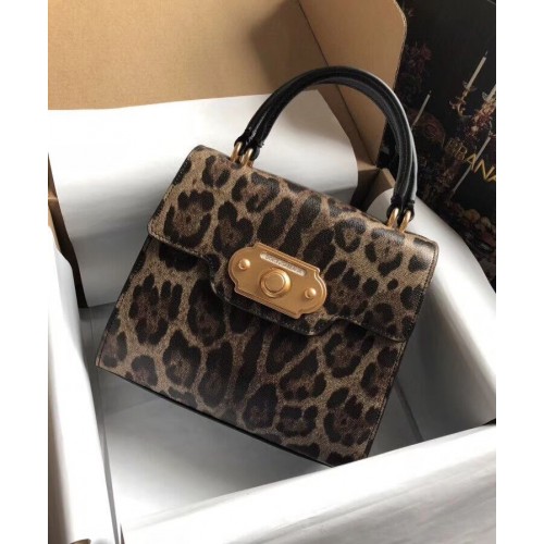 Dolce Gabbana SICILY Chrysantheme Kalbsleder Tragetaschen 5588-3 schwarz