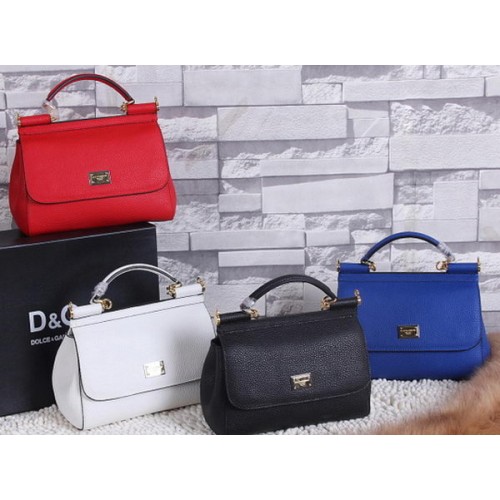 Dolce Gabbana SICILY Litschi-Leder-Tragetaschen BB4136