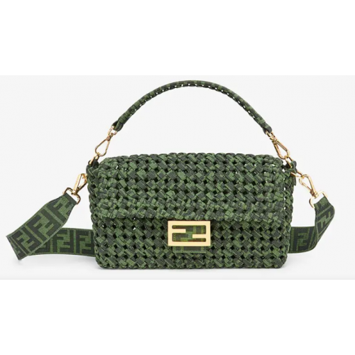 FENDI BAGUETTE Tasche aus Jacquard-Geflecht 8BR600A