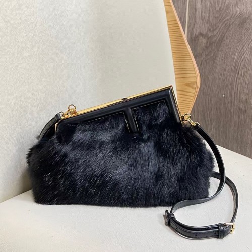 FENDI FIRST SMALL Nerztasche 8BP129A schwarz