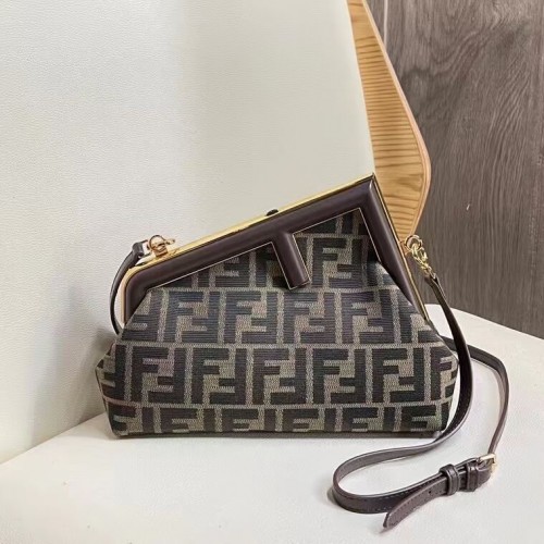 FENDI FIRST Stofftasche 5FB2322 Braun