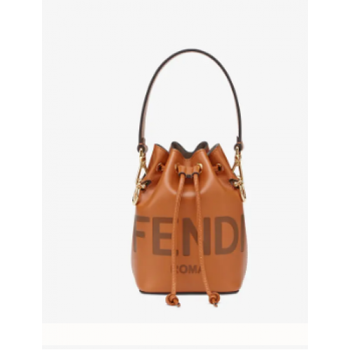 FENDI MON TRESOR Mini-Tasche aus braunem Leder 8BS010