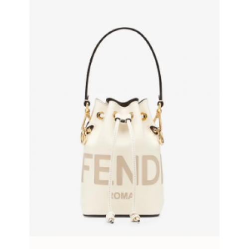 FENDI MON TRESOR Mini-Tasche aus beigefarbenem Leder 8BS010