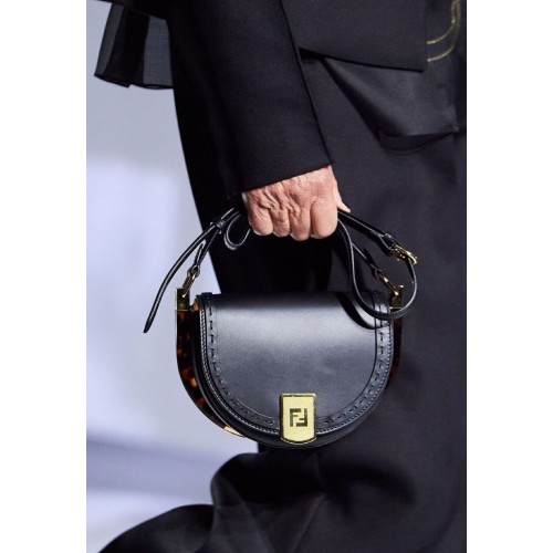 FENDI MOONLIGHT Ledertasche 8BT346A schwarz