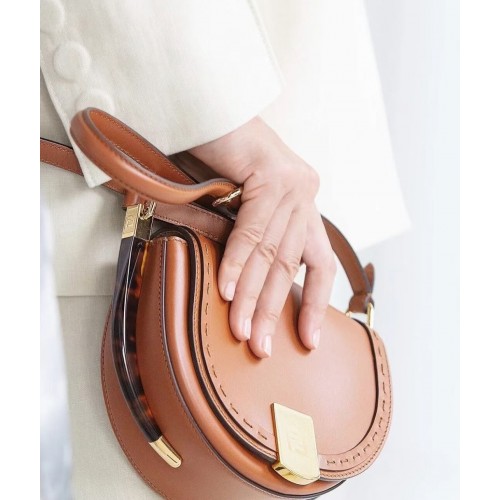 FENDI MOONLIGHT Ledertasche 8BT346A braun