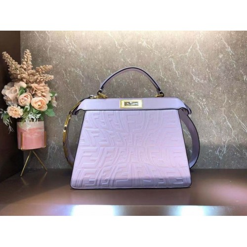 FENDI PEEKABOO ICONIC ESSENTIALLY Ledertasche F1519 Lavendel