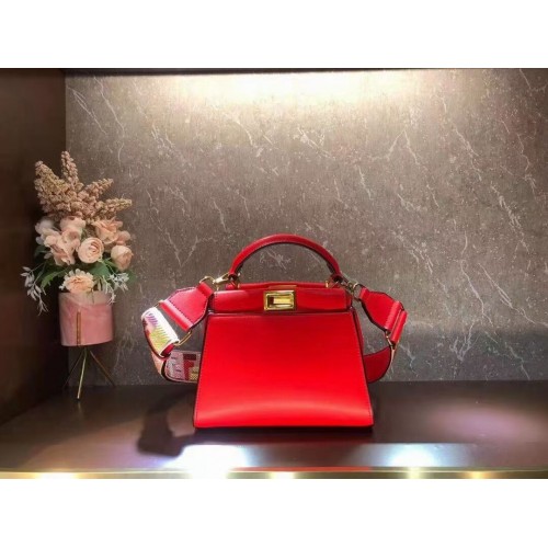 FENDI PEEKABOO ISEEU KLEINE Ledertasche F1615 rot
