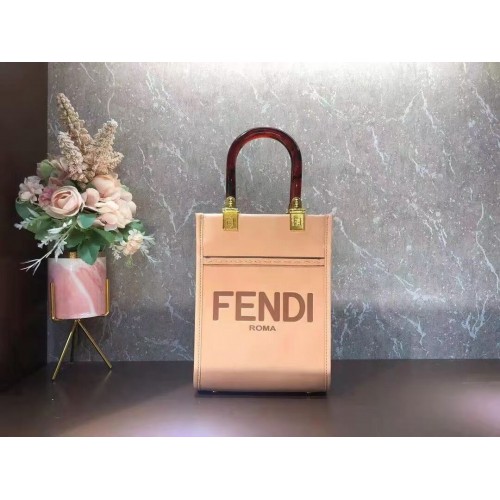 FENDI SUNSHINE SHOPPER Mini-Ledertasche F1620 Rosa