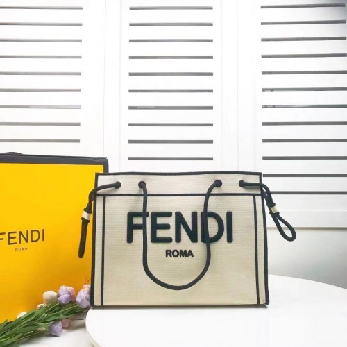 FENDI Segeltuchtasche F6501 grau