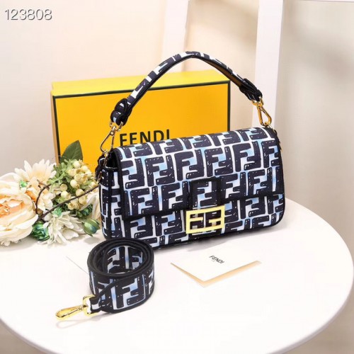 FENDI Stofftasche 8BR600 schwarz