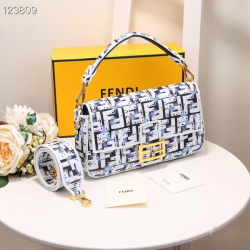 FENDI Stofftasche 8BR600 weiß