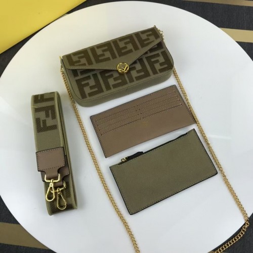 FENDI Stofftasche F1230 grün