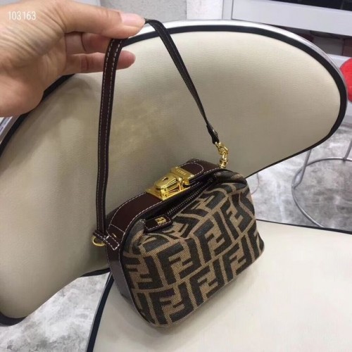 FENDI Mini-Stofftasche 8BR051 braun