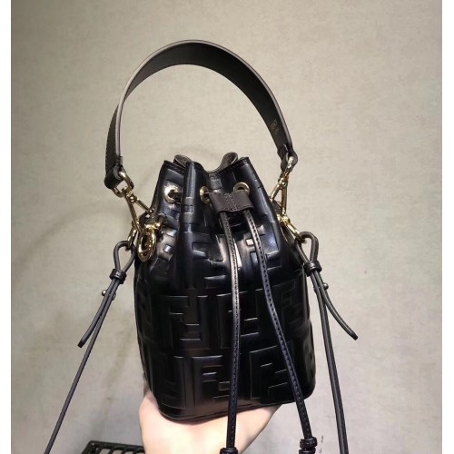 Fendi Kalbsleder Flap TOTE Bag 3326 Schwarz