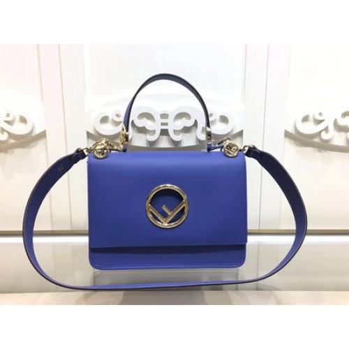 Fendi KAN I Ledertasche FD2670 Blau