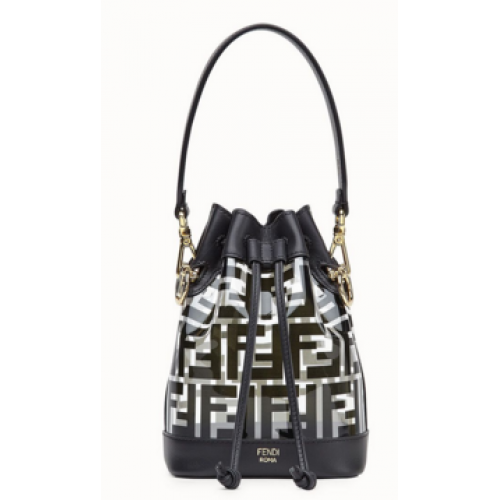 Fendi MON TRESOR PU Mini Handtasche 8BS010 schwarz