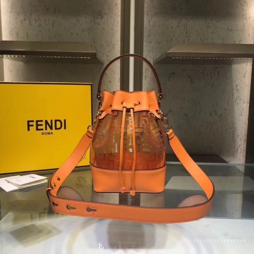 Fendi MON TRESOR PU Mini Handtasche 8BS010 braun