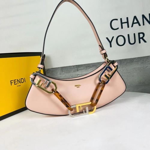 Fendi O Lock Swing Mint Ledertasche 8BS068A Hellrosa
