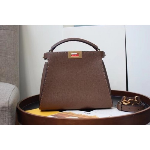 Fendi PEEKABOO ISEEU MEDIUM Ledertasche 70192 Khaki