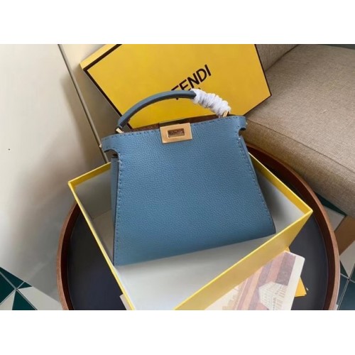 Fendi PEEKABOO ISEEU MEDIUM Ledertasche 70192 blau