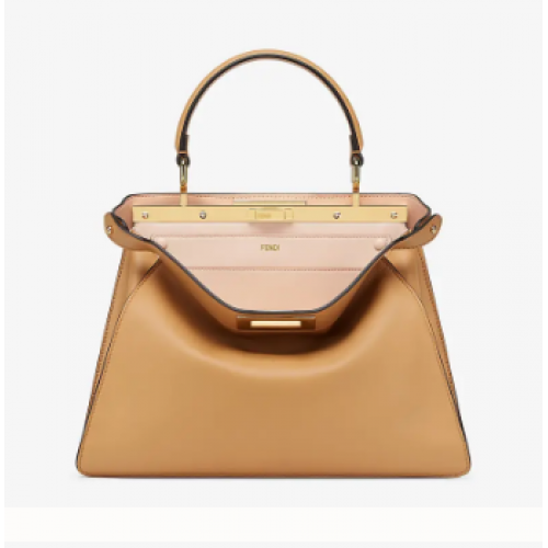 Fendi PEEKABOO ISEEU MEDIUM Ledertasche 70193 apricot