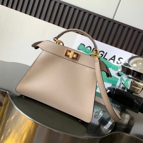 Fendi Peekaboo Iseeu Kleine Ledertasche 8BN327A grau