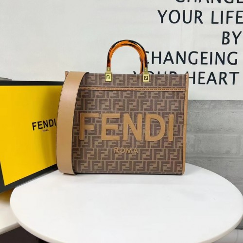 Fendi Tote Fabric Graffiti Print Einkaufstasche F0707-4