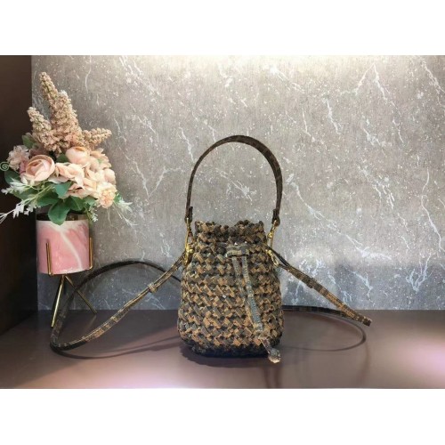 Fendi Weave MON TRESOR Mini-Tasche 8BS010A3 braun Fendi Weave MON TRESOR Mini-Tasche 8BS010A3 braun
