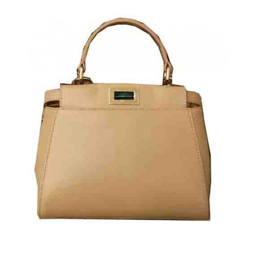 Fendi Mini Peekaboo Tasche Original Leder 55211 Beige