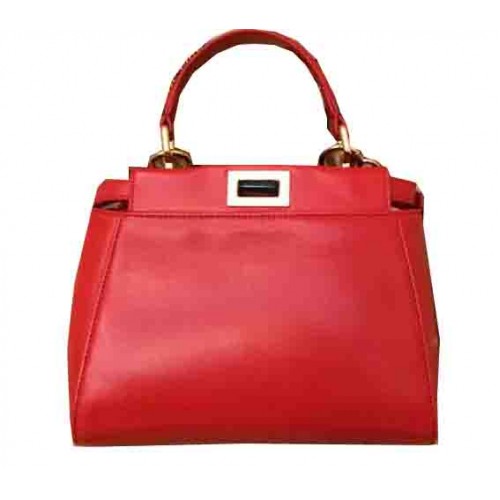 Fendi Mini Peekaboo Tasche Original Leder 55211 Rot